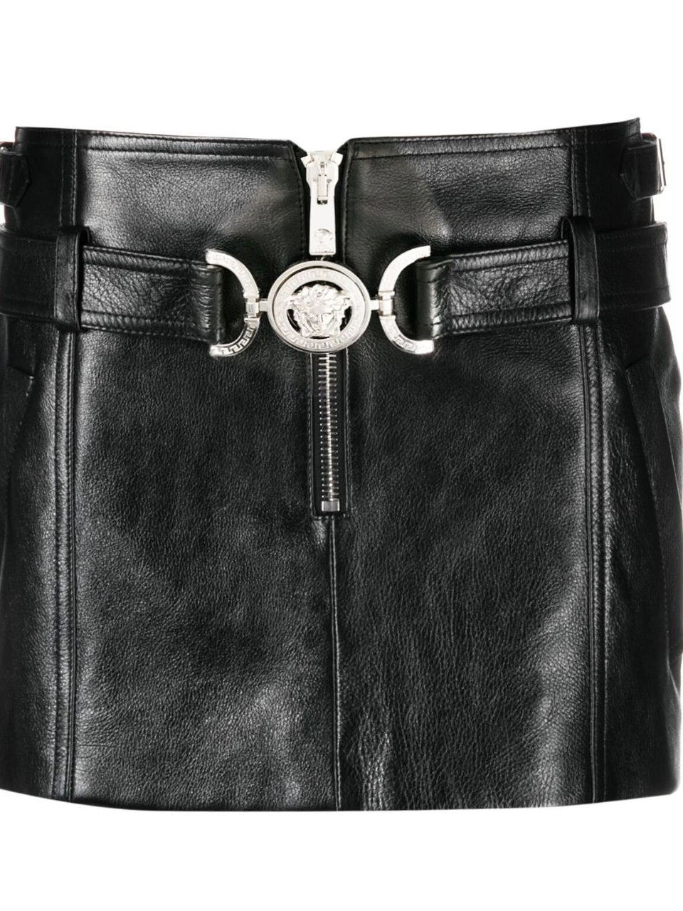 Cheap Versace Women leather skirt Medusa mini 0627